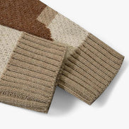 Cárdigan De Punto Con Estampado Animal Jacquard, Botones Frontales, Corte Suelto, Edición Exclusiva