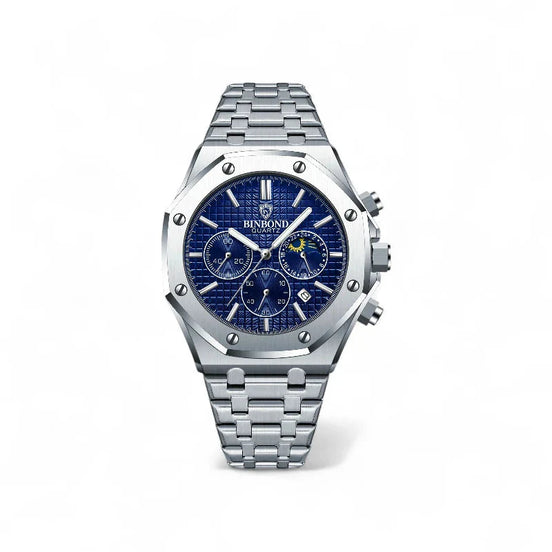 Astra Reloj Cronógrafo Colección Noir Edición Limitada en Acero Inoxidable Negro con Calendario