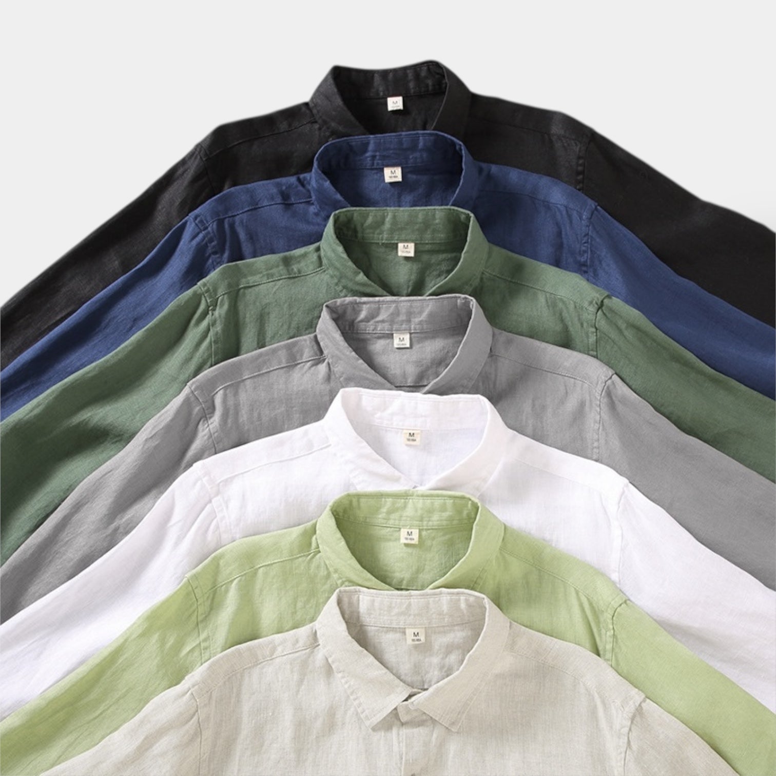 Old Money Camisa De Lino Larga De La Colección Linen Con Detalle De Exclusividad