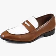 Montclair Mocasín Bicolor de PU Colección Refinada Edición Limitada para Oficina y Eventos