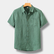 Old Money Camisa De Lino Manga Corta De La Colección Old Money Edición Limitada Exclusiva