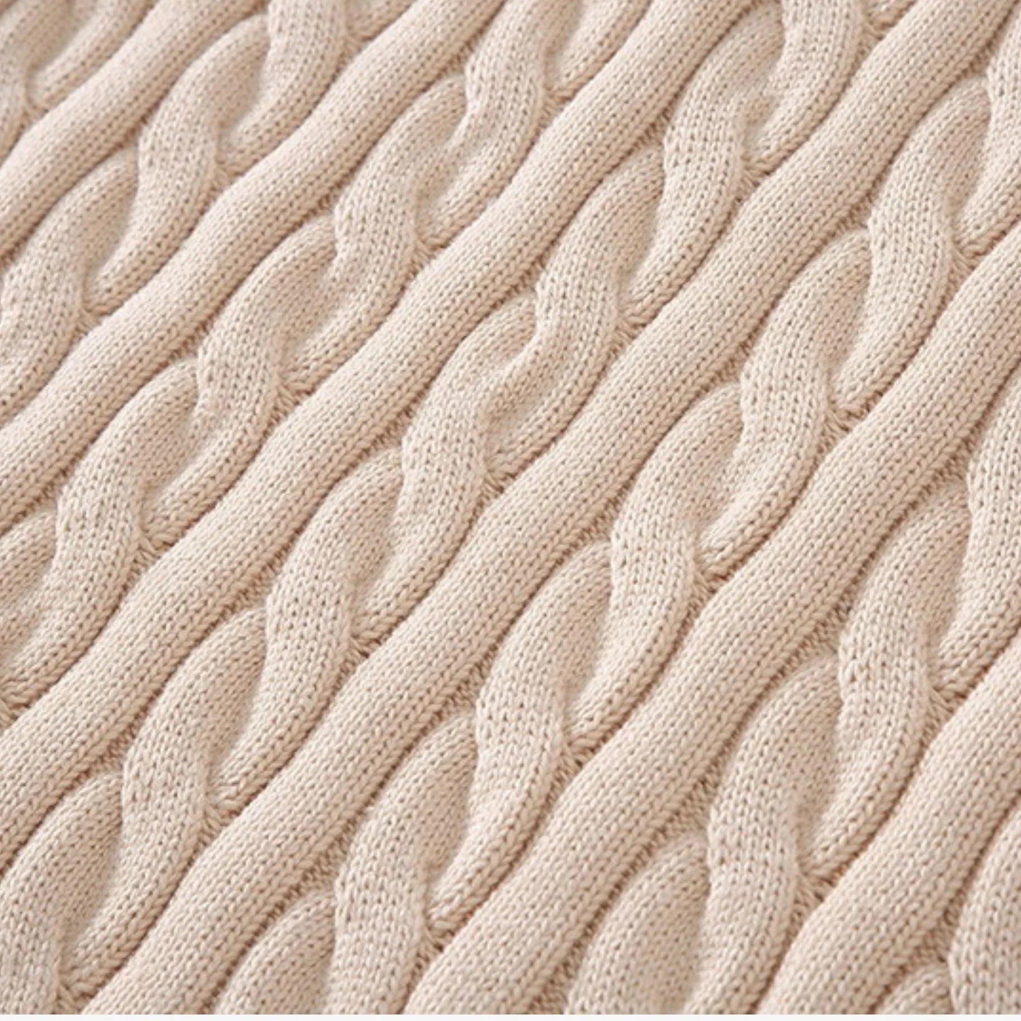 Suéter Trenzado de Algodón Premium Exclusivo con Cremallera