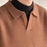 Suéter De Punto Premium Con Cuello Caído Estructurado Textura Suave Colección Exclusiva