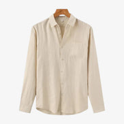 Old Money Camisa De Manga Larga De Lino Colección Edición Limitada Con Detalle Minimalista Y Silueta Ligera