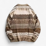 Suéter De Punto Navideño Lana Merino Colección Vintage Edición Limitada Para Fiestas Invernales