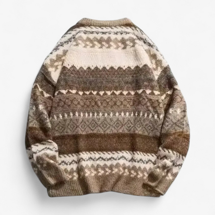 Suéter De Punto Navideño Lana Merino Colección Vintage Edición Limitada Para Fiestas Invernales