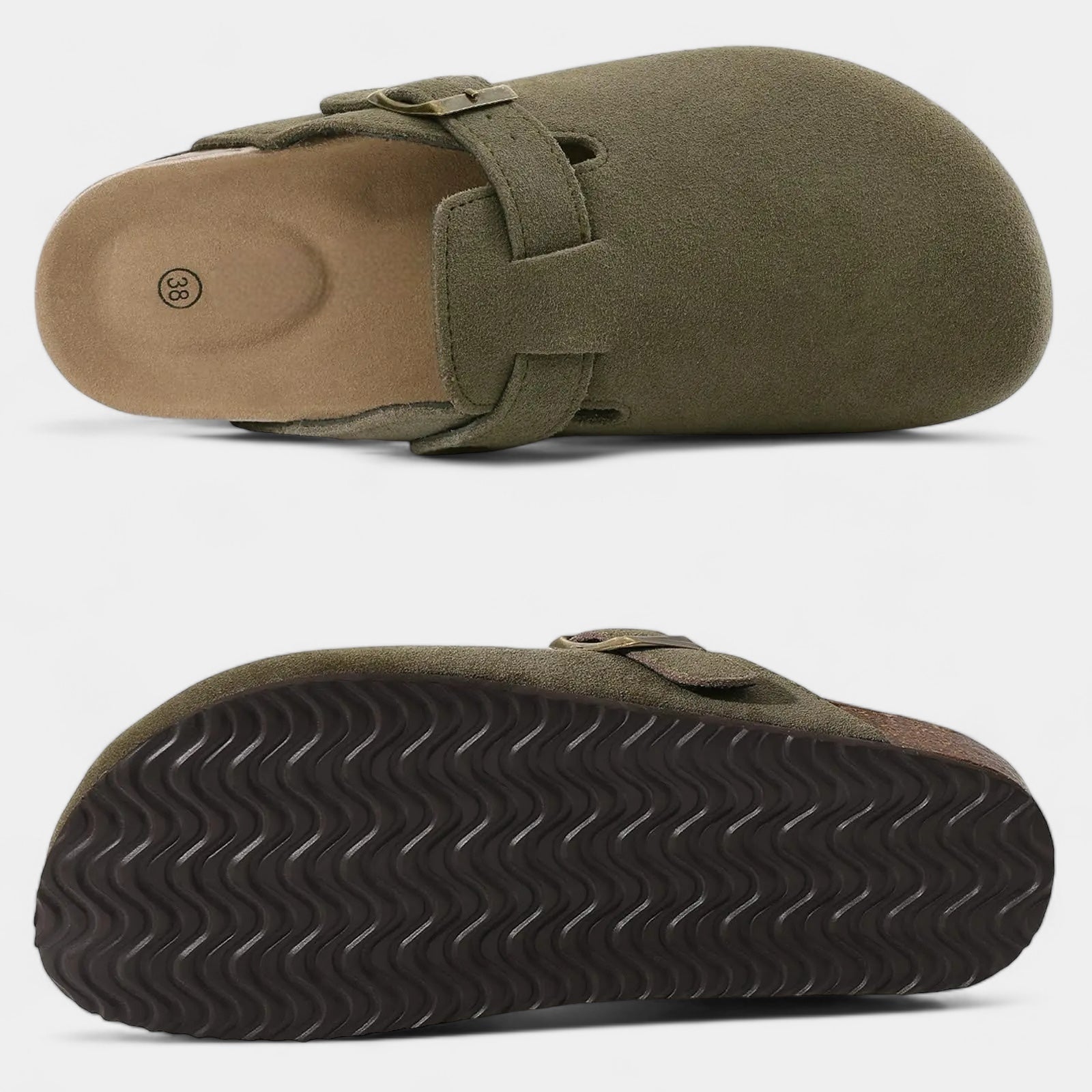 Old Money Zueco De Cuero Ante De La Colección Old Money Con Toque Exclusivo Para Hombre Elegante