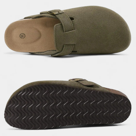 Old Money Zueco De Cuero Ante De La Colección Old Money Con Toque Exclusivo Para Hombre Elegante