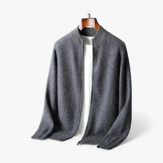 Cardigan De Lana Premium Exclusiva Con Cremallera Completa