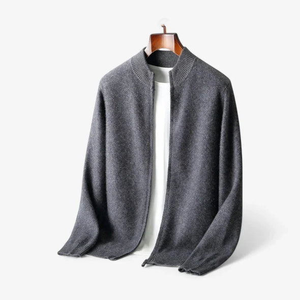 Cardigan De Lana Premium Exclusiva Con Cremallera Completa