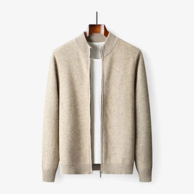 Cardigan De Lana Premium Exclusiva Con Cremallera Completa