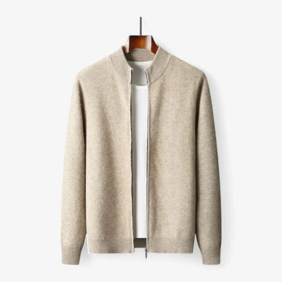 Cardigan De Lana Premium Exclusiva Con Cremallera Completa
