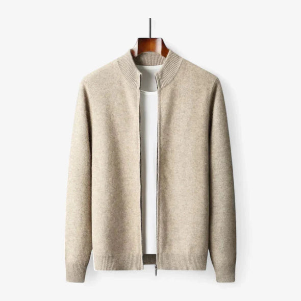 Cardigan De Lana Premium Exclusiva Con Cremallera Completa
