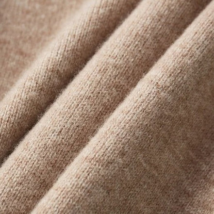 Old Money Suéter de Lana Merino con Cremallera de Media Longitud Colección Exclusiva