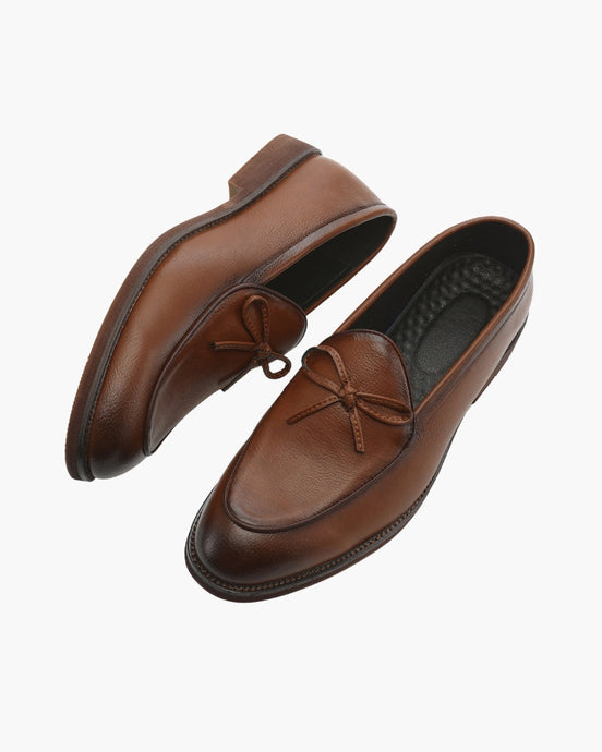 Hampton Mocasín Con Encaje De Cuero De Grano Completo, Colección Heritage Craft Limitada