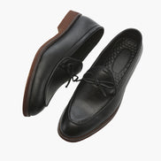 Hampton Mocasín Con Encaje De Cuero De Grano Completo, Colección Heritage Craft Limitada