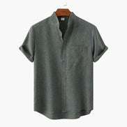 Mandarin Mark Camisa de Algodón Premium Minimal Exclusiva
