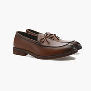 Hampton Mocasín Con Encaje De Cuero De Grano Completo, Colección Heritage Craft Limitada