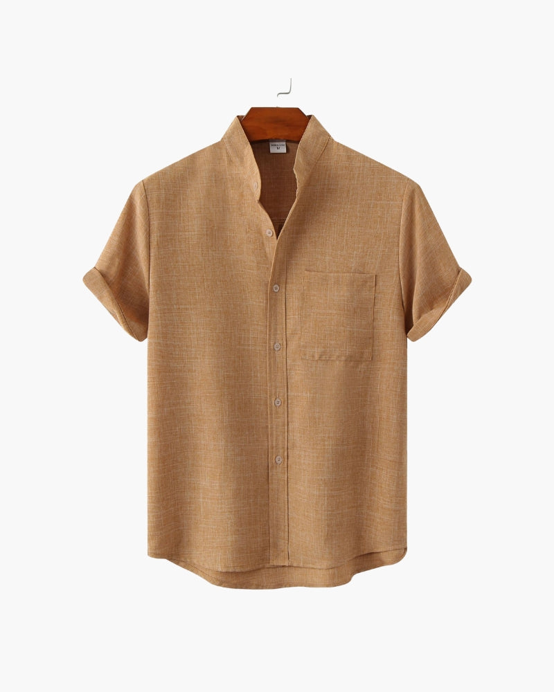 Mandarin Mark Camisa de Algodón Premium Minimal Exclusiva