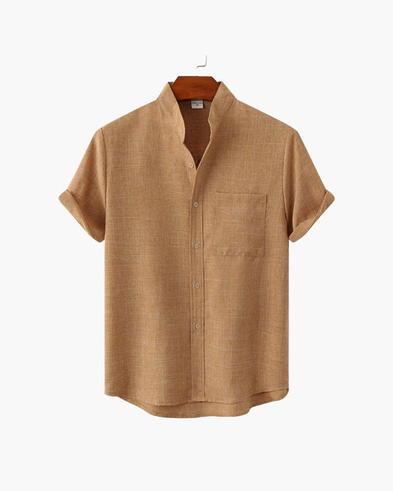 Mandarin Mark Camisa de Algodón Premium Minimal Exclusiva