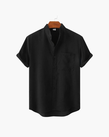 Mandarin Mark Camisa de Algodón Premium Minimal Exclusiva