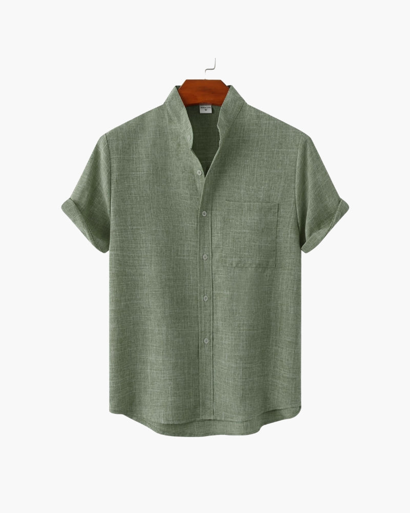 Mandarin Mark Camisa de Algodón Premium Minimal Exclusiva