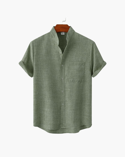 Mandarin Mark Camisa de Algodón Premium Minimal Exclusiva