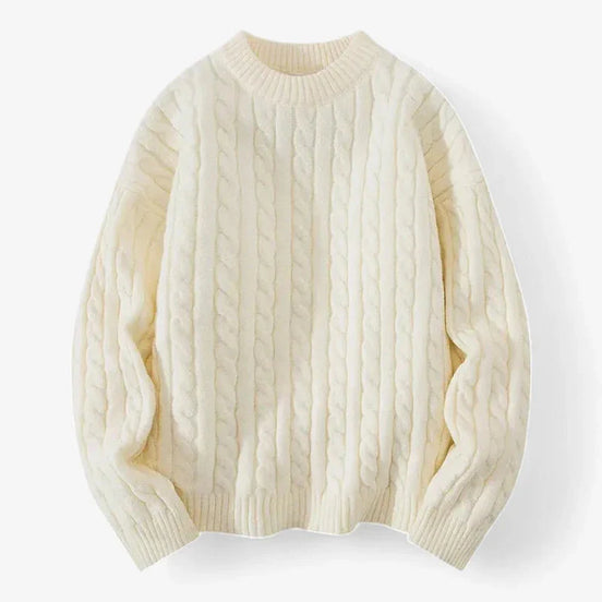 Suéter Jacquard de Algodón y Poliéster Colección Trenzado Atemporal Edición Limitada