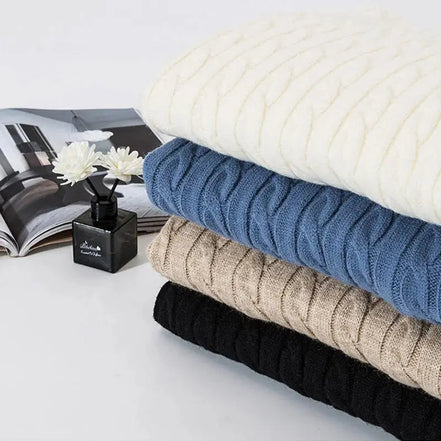 Suéter Jacquard de Algodón y Poliéster Colección Trenzado Atemporal Edición Limitada