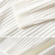 Suéter Canalé Algodón Con Media Cremallera Exclusiva