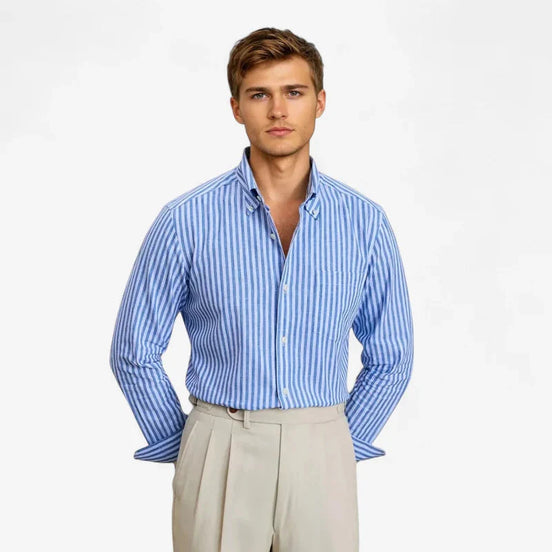 Camisa Social de Algodón y Lino Edición Limitada