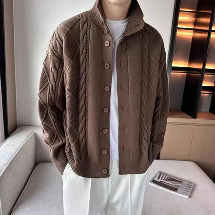 Suéter de Punto Crochet Tejido Trenzado Texturizado Colección Exclusiva Edición Limitada