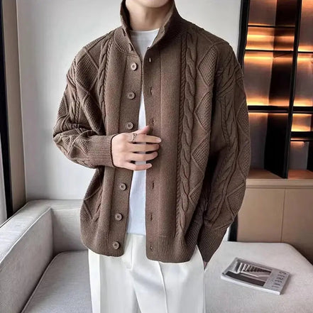 Suéter de Punto Crochet Tejido Trenzado Texturizado Colección Exclusiva Edición Limitada