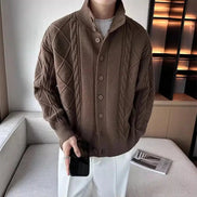 Suéter de Punto Crochet Tejido Trenzado Texturizado Colección Exclusiva Edición Limitada