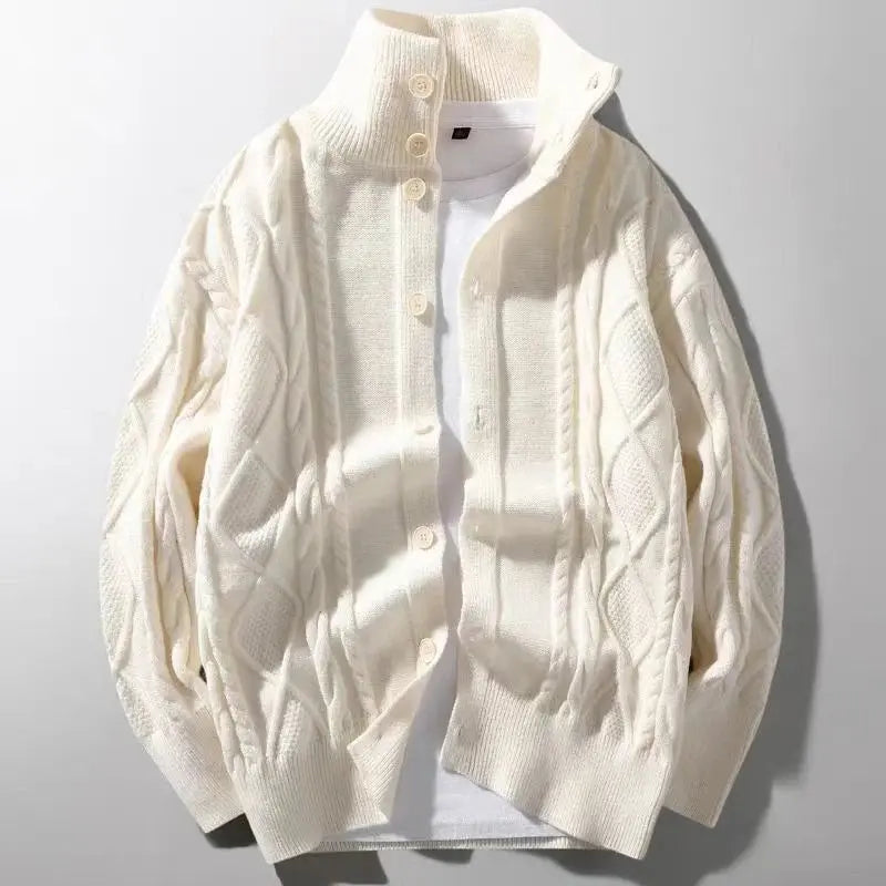 Suéter de Punto Crochet Tejido Trenzado Texturizado Colección Exclusiva Edición Limitada