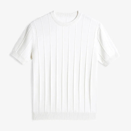 Camiseta Masculina De Punto Canalé Premium Con Tejido De Secado Rápido Para Primavera Verano Exquisita Edición Limitada