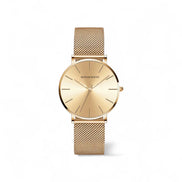 Hannah Martin Reloj Noir Curve Slim Leather Cuero Fino Edición Limitada Para Coleccionistas