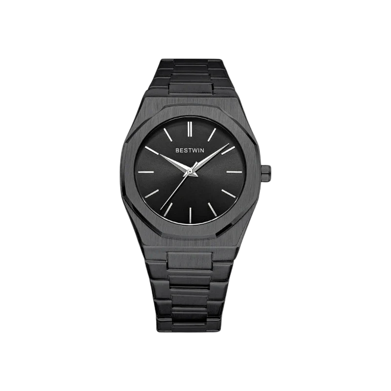 Reloj De Vestir Old Money En Acero Inoxidable Negro Colección Old Money Edición Limitada Para Ocasiones Formales