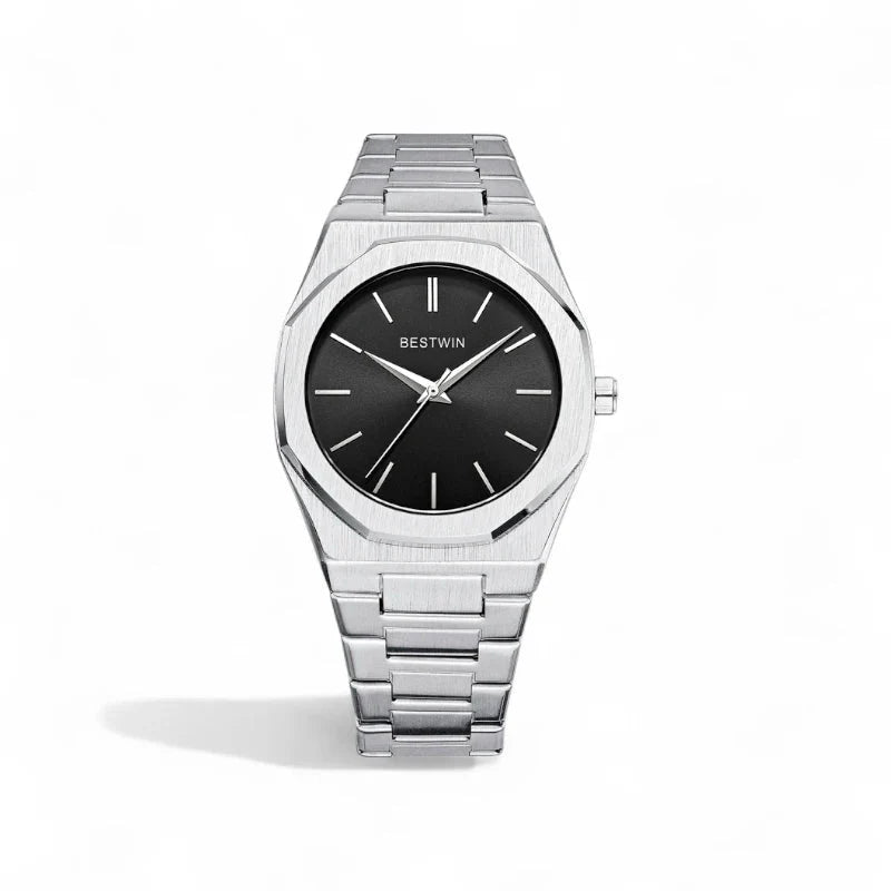 Reloj De Vestir Old Money En Acero Inoxidable Negro Colección Old Money Edición Limitada Para Ocasiones Formales