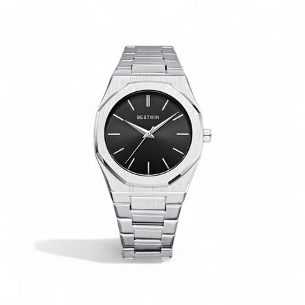 Reloj De Vestir Old Money En Acero Inoxidable Negro Colección Old Money Edición Limitada Para Ocasiones Formales