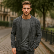 Old Money Cardigan De Punto En Mezcla De Lana Colección De Lujo Edición Limitada Exclusiva