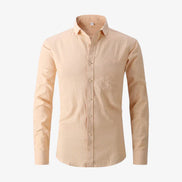 Camisa Casual de Algodón y Lino Corte Slim Colección Premium Edición Limitada para Estilos Elegantes