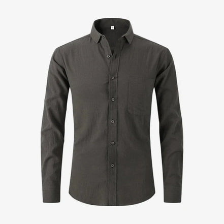 Camisa Casual de Algodón y Lino Corte Slim Colección Premium Edición Limitada para Estilos Elegantes