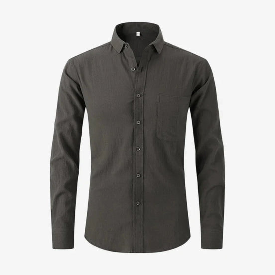 Camisa Casual de Algodón y Lino Corte Slim Colección Premium Edición Limitada para Estilos Elegantes