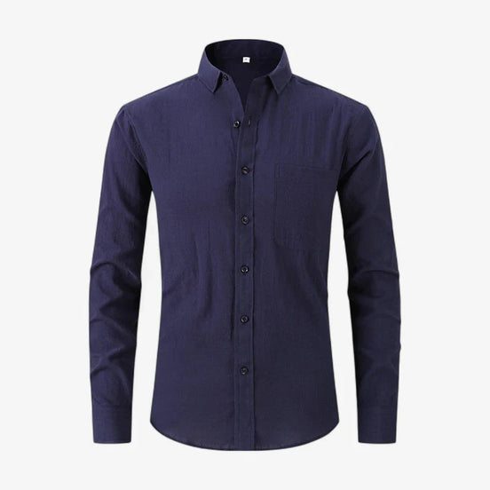 Camisa Casual de Algodón y Lino Corte Slim Colección Premium Edición Limitada para Estilos Elegantes