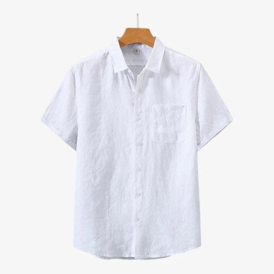 Old Money Linen Camisa De Verano Lino Textura Transpirable Colección Vintage Exclusiva