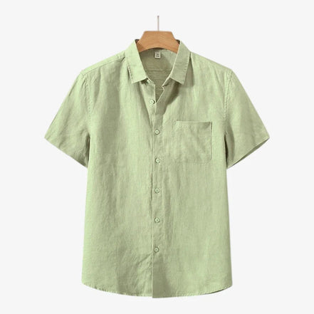 Old Money Linen Camisa De Verano Lino Textura Transpirable Colección Vintage Exclusiva