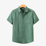 Old Money Linen Camisa De Verano Lino Textura Transpirable Colección Vintage Exclusiva