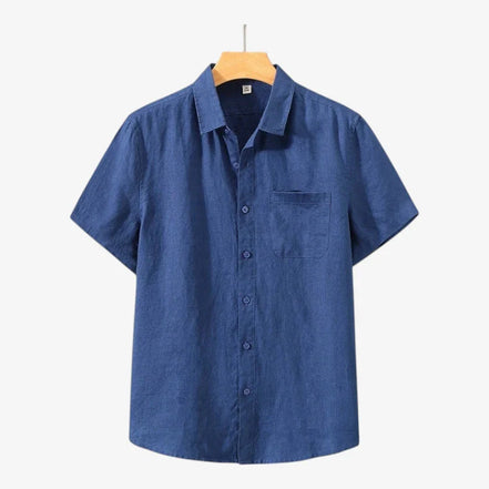 Old Money Linen Camisa De Verano Lino Textura Transpirable Colección Vintage Exclusiva