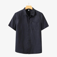 Old Money Linen Camisa De Verano Lino Textura Transpirable Colección Vintage Exclusiva